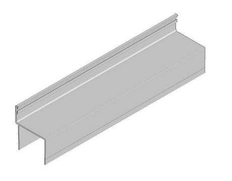 Hliníkový h-profil (dverový) - ELOX - PSD - 6000 mm